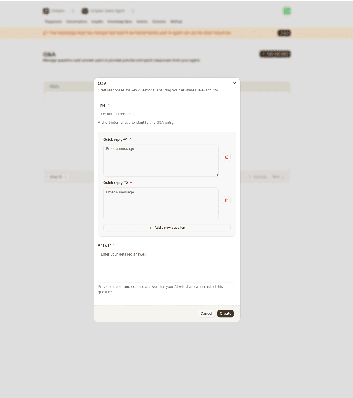 knowledge base sources qa source form
